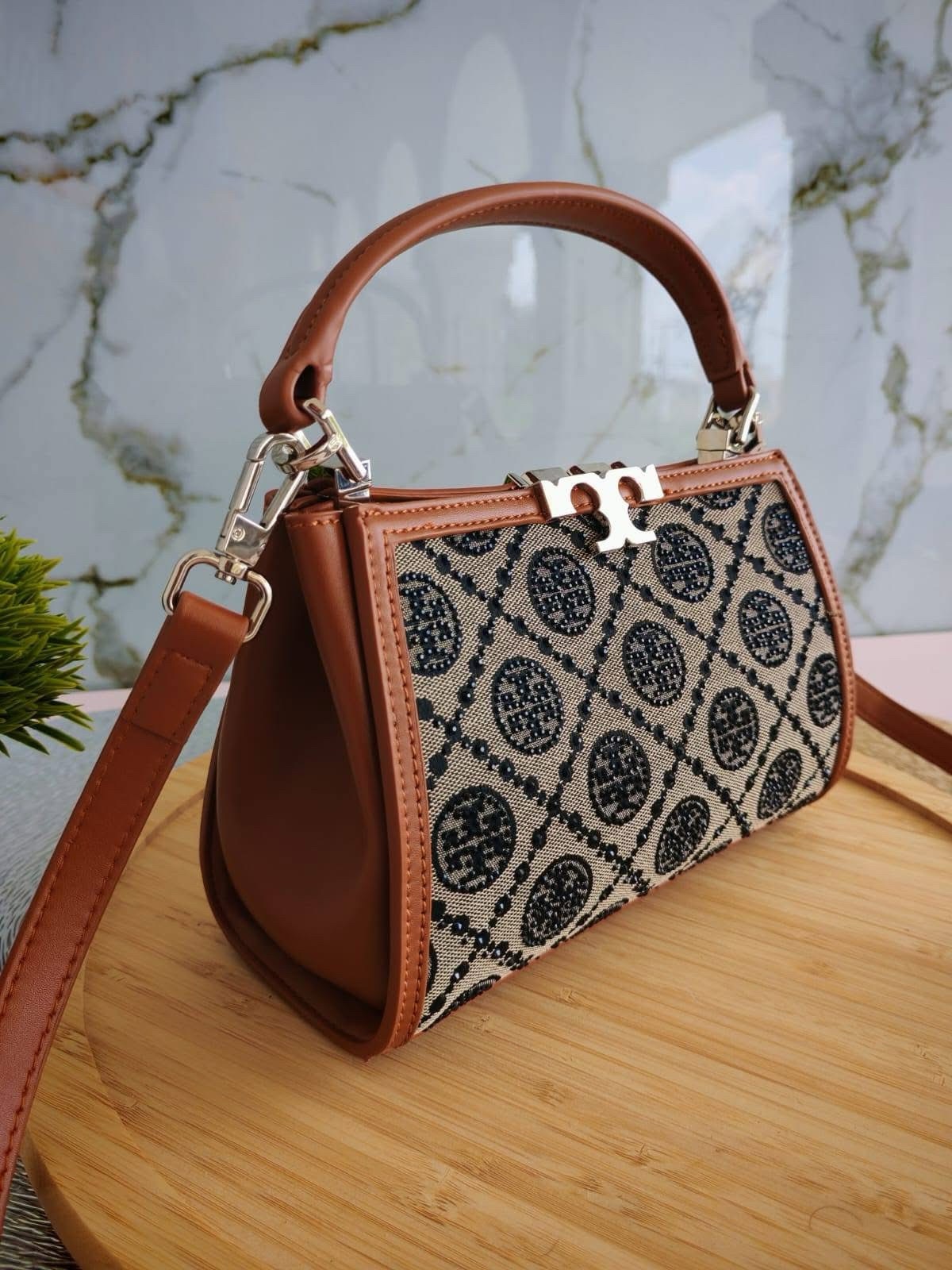 Tory Burch Eleanor Monogram Handbag