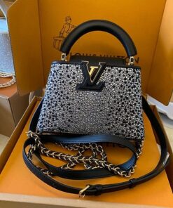 Louis Vuitton Capucines Mini Crystal Embellished Bag