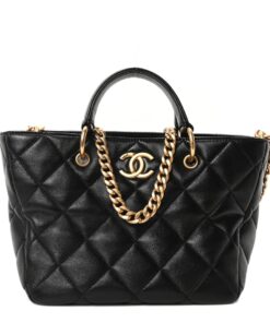 Chanel Quilted CC Chain Tote Bag