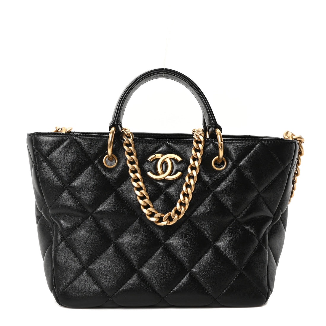 Chanel Quilted CC Chain Tote Bag