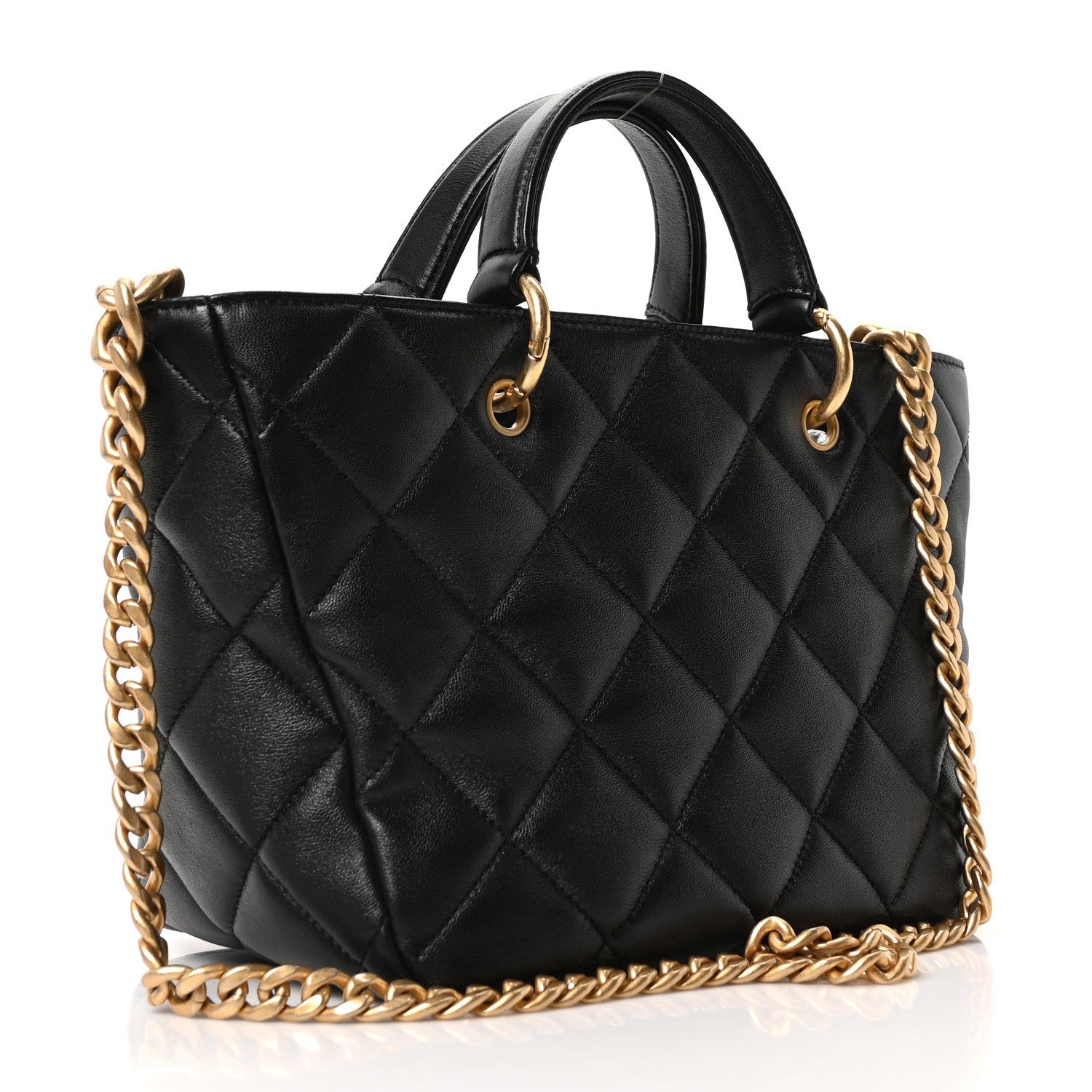Chanel Quilted CC Chain Tote Bag - Image 2