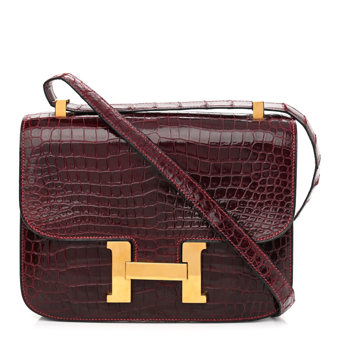 Hermès Constance 24 Crocodile Shoulder Bag