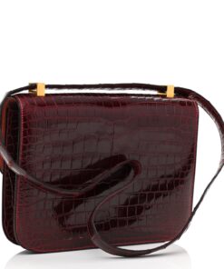 Alternative view of Hermès Constance 24 Crocodile Shoulder Bag