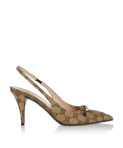 Alternative view of Gucci GG Canvas Horsebit Slingback Pump