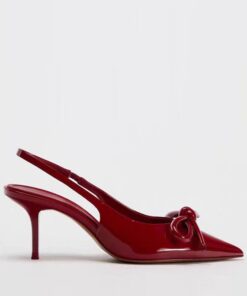 Alternative view of Patent Leather Bow Slingback Kitten Heel